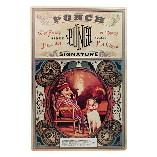 Punch Metal Sign Holt's Cigar Co.