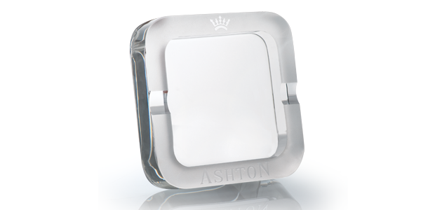Ashton Ice Carved Crystal Ashtray