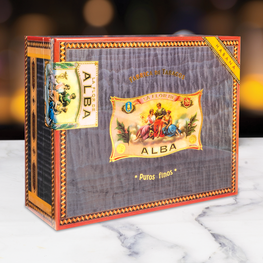 Elie Bleu Flor de Alba Purple Sycamore Humidor | Holt's Cigar Co.