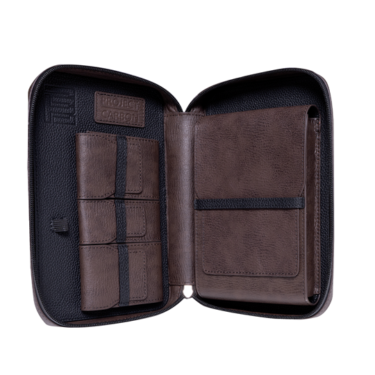 Project Carbon Chocolate Drop Leather Case | Holt's Cigar Co.