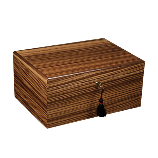 Savoy Zebrawood Humidor for Sale | Holt's Cigar Company