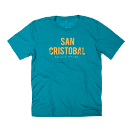 San Cristobal 'Lost' Tee Turquoise