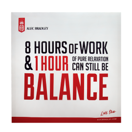 Alec Bradley 'Balance' Canvas Sign