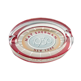 Nat Sherman 1930 Glass Ashtray