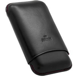 Ashton Black Calfskin Leather Case