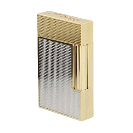 ST Dupont Ligne 2 Lighter Cling Palladium and Gold 