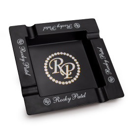 Rocky Patel Black Square 4-Finger Ashtray