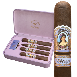 La Aroma de Cuba Noblesse 4-Cigar + ST Dupont Gift Set