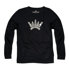 Ashton 'Chrome Crown' Long Sleeve Tee Black