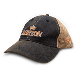 Ashton Vintage Mesh Hat Navy/Orange