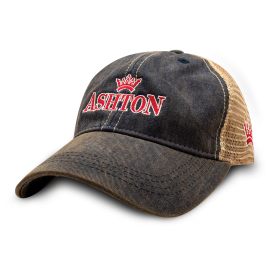 Ashton Vintage Mesh Hat Navy/Red 