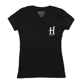 Holt's Women's Tee V-Neck Black