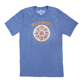 San Cristobal 'Mayan' Tee Light Blue