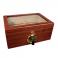 Savoy Mahogany Glass Top Humidor