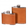 Peterson Tan Leather Flask