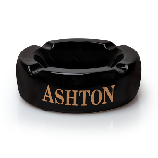 Ashton Black Ashtray 24 Finger Ashtrays Ashtrays Accessories