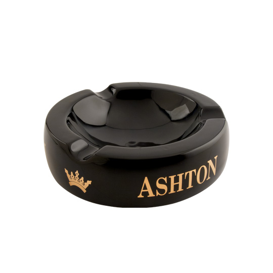 Ashton Black Ashtray Holt's Cigar Co.