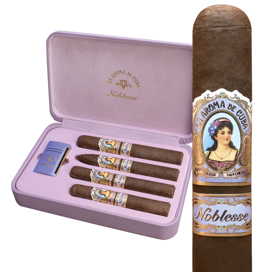 Photo of La Aroma de Cuba Noblesse 4-Cigar + ST Dupont Gift Set