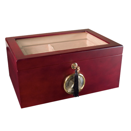 Rochester Glass Top Humidor Man Cave Essentials Accessories