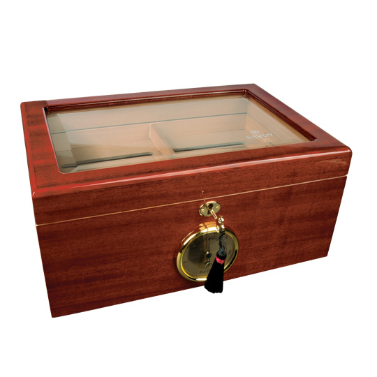 Photo of Savoy Mahogany Glass Top Humidor