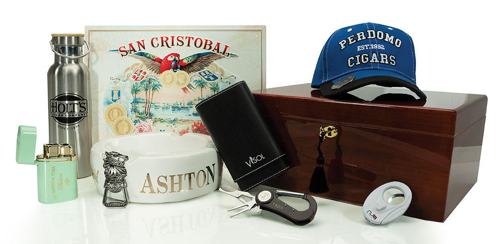 Cigar Gear Prize package feature a hat, ashtray, humidor and more! Desktop version