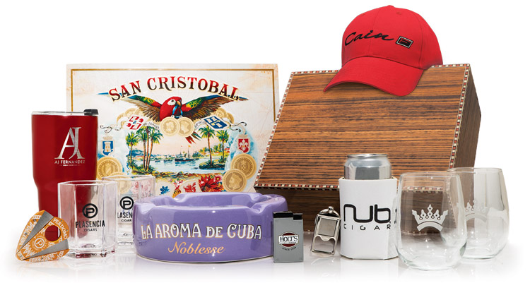 Cigar Gear Prize package feature a hat, ashtray, humidor and more! Mobile version